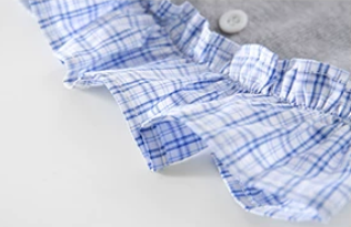 Gray Plaid Pet Vest