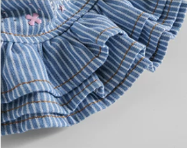 Blue Striped Pet Dress