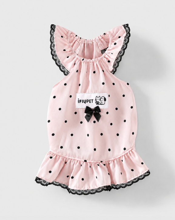 Polka Dot Ruffle Pet Dress