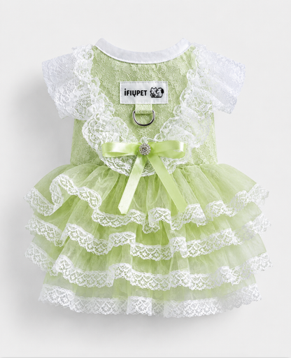 Green Lace Pet Dress