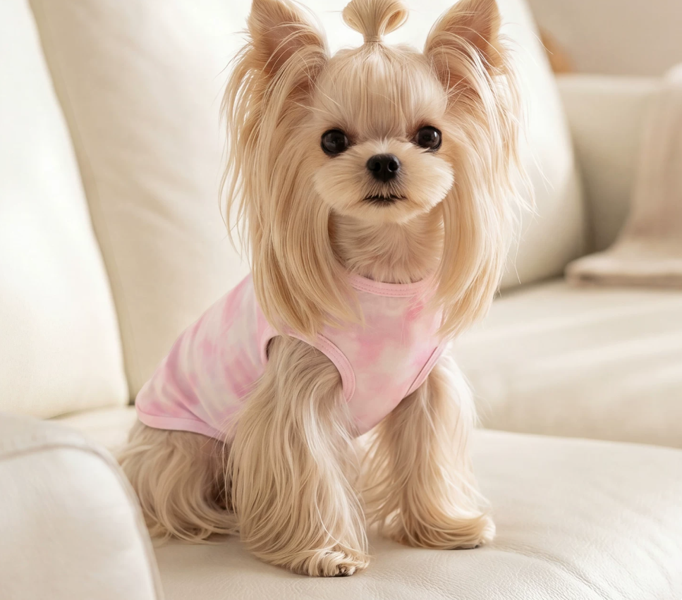 Pink Tie Dye Pet Vest