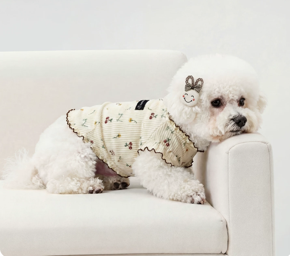Vintage Floral Pet Top