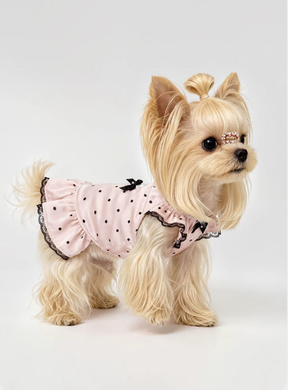 Polka Dot Ruffle Pet Dress