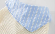 Striped Scarf Pet Vest