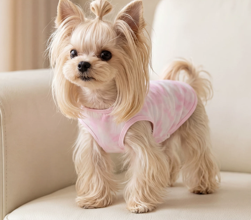 Pink Tie Dye Pet Vest