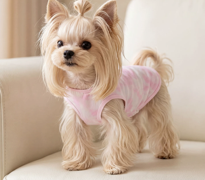 Pink Tie Dye Pet Vest