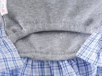 Gray Plaid Pet Vest