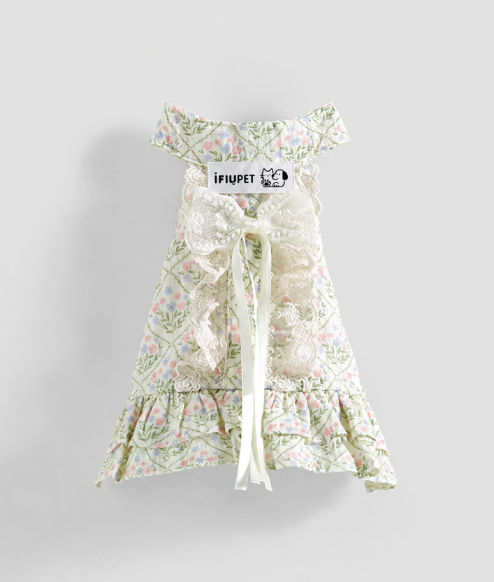 Floral Ruffle Pet Dress