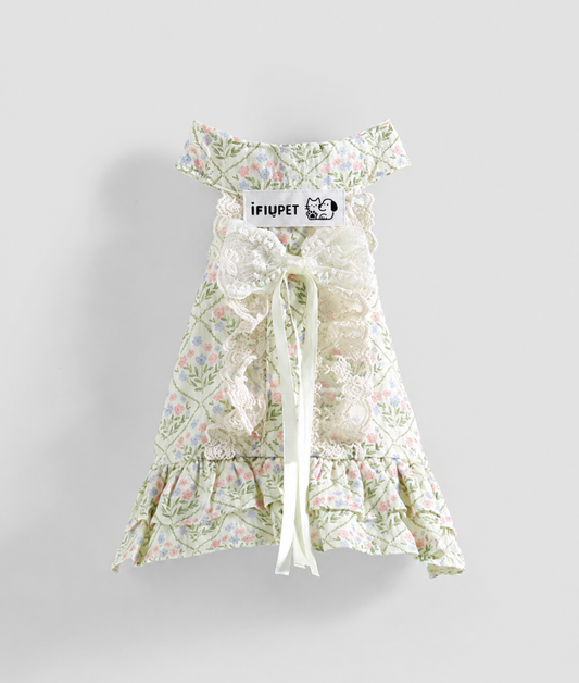 Floral Ruffle Pet Dress