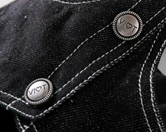 Black Denim Pet Vest
