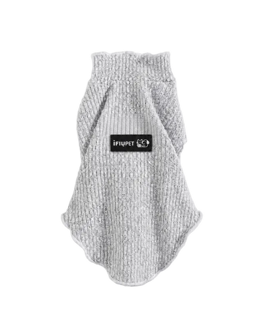 Gray Knit Pet Top
