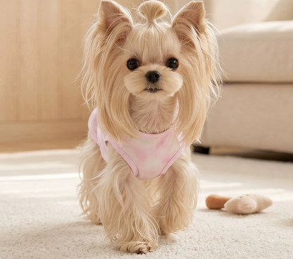 Pink Tie Dye Pet Vest