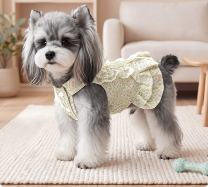 Floral Ruffle Pet Dress