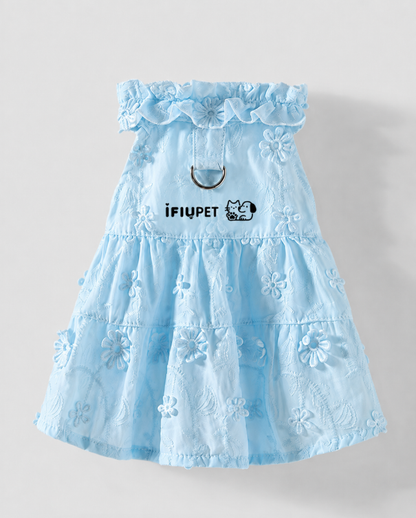 Blue Garden Pet Dress