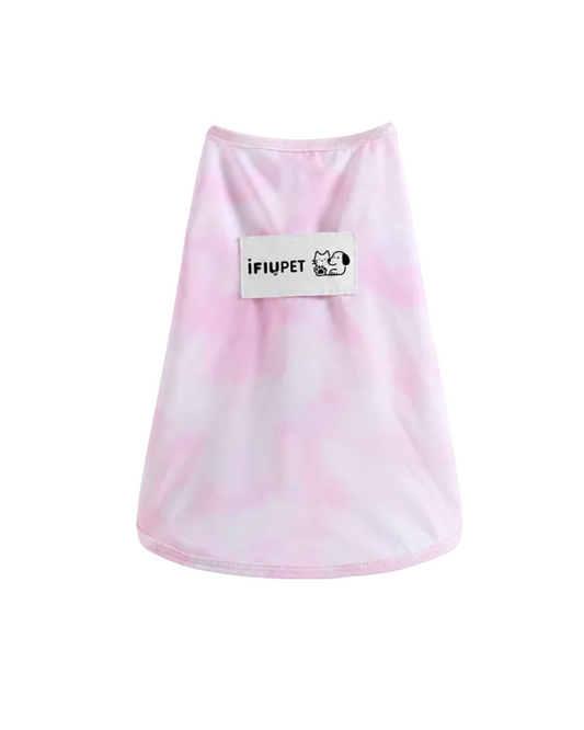 Pink Tie Dye Pet Vest