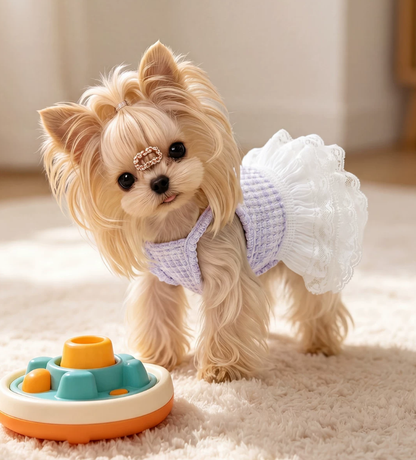 Lilac Lace Pet Dress